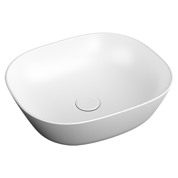 Раковина чаша VitrA Plural 7810B401-0016 45 x 38 см накладная матовая белая антибактериальное покрытие Hygiene + Clean
