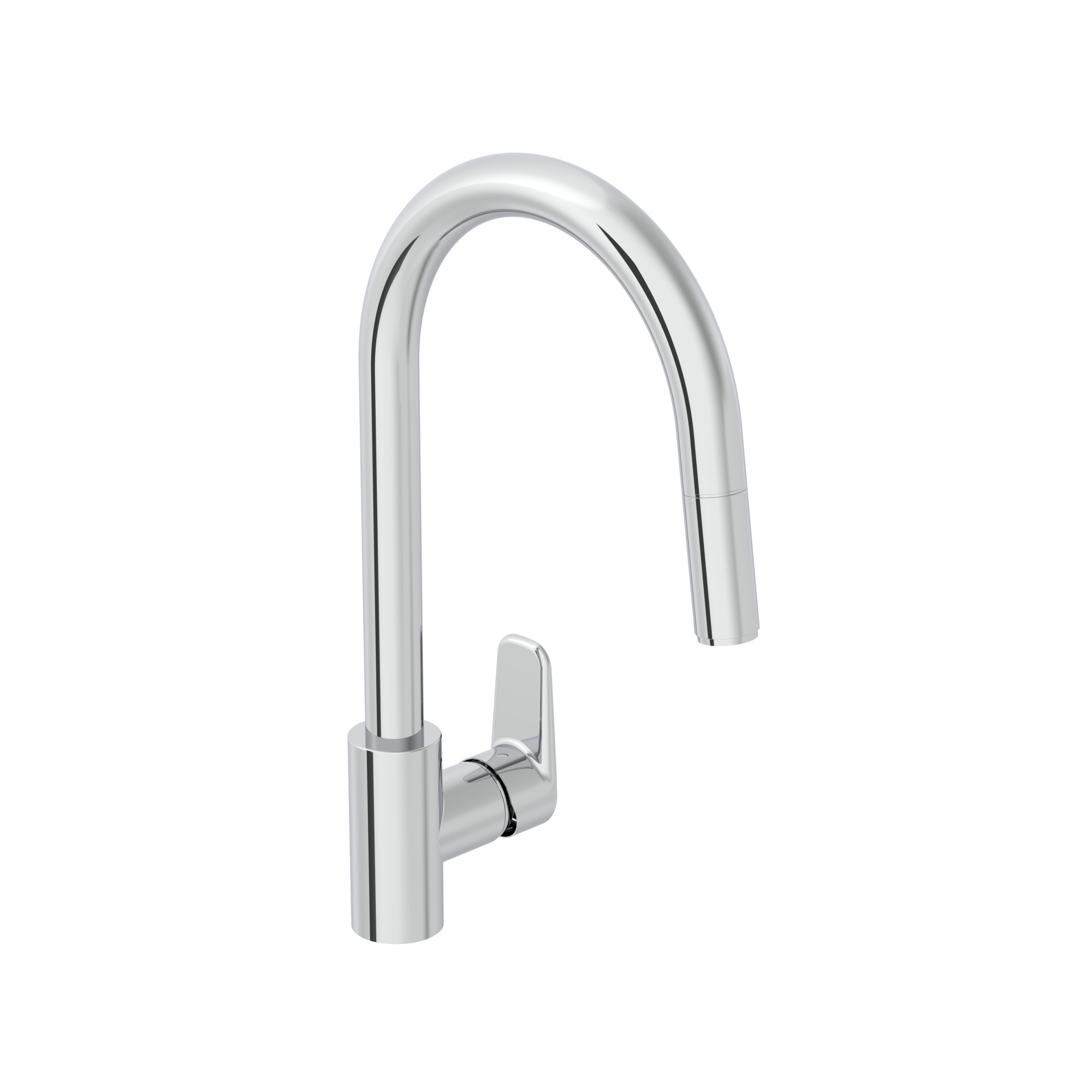 Смеситель для кухни VitrA Flow Soft A43445EXP с поворотным изливом однорычажный хром латунь