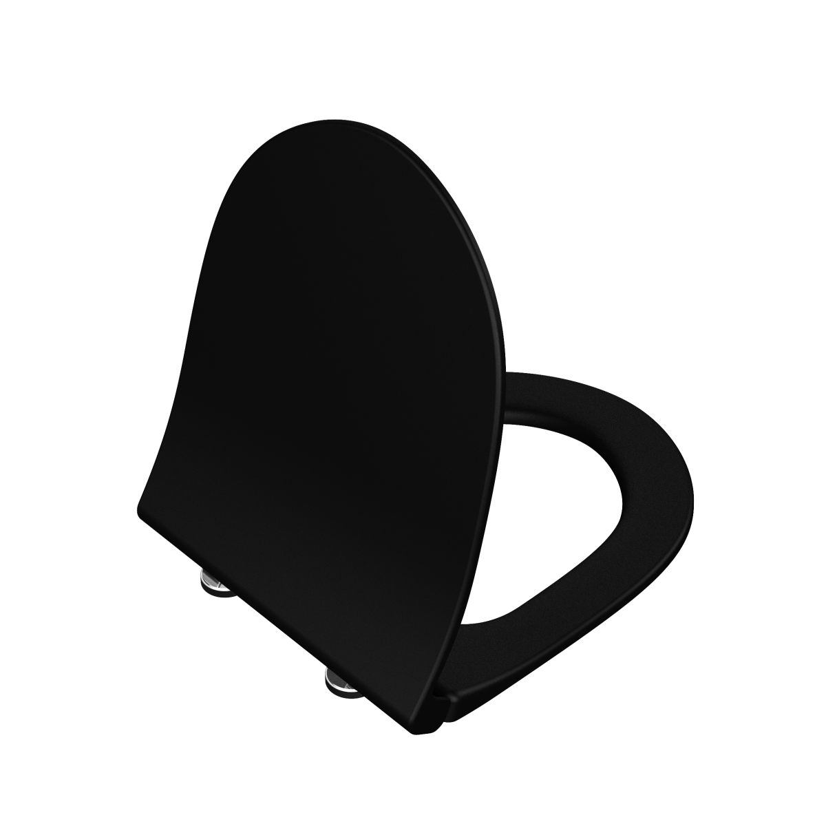 Сиденье для унитаза VitrA Sento 120-483-009 круглое матовое черное дюропласт с микролифтом