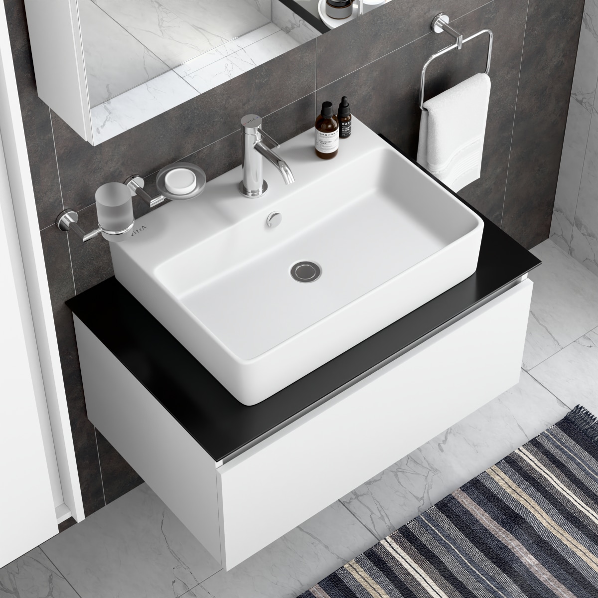 Смеситель для раковины VitrA Minimax Round (Минимакс Раунд) A43530EXP однорычажный хром латунь