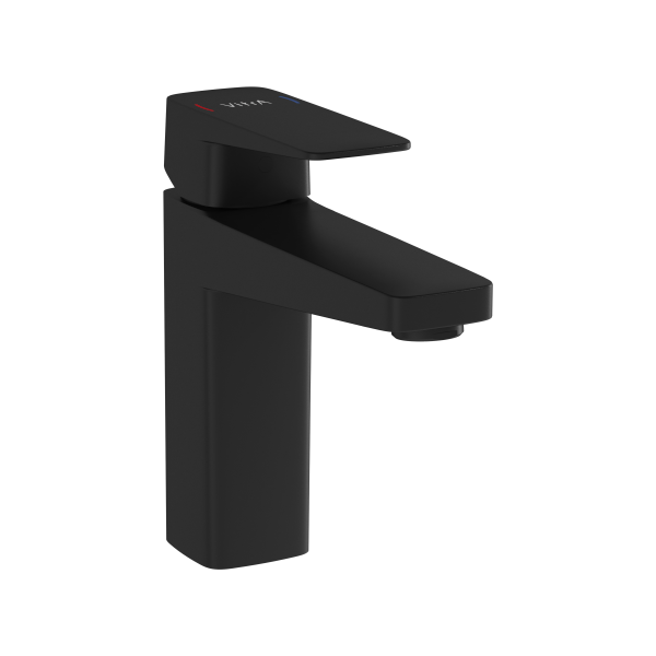 Смеситель для раковины VitrA Root Square A4273136EXP однорычажный матовый черный латунь