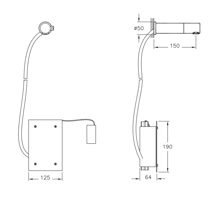 Смеситель для раковины Vitra AquaSee A47043EXP, хром