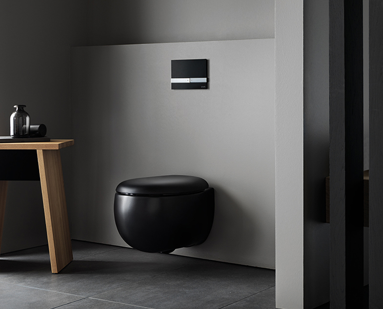 Кнопка смыва VitrA Select, стекло, цвет Глянцевый Черный