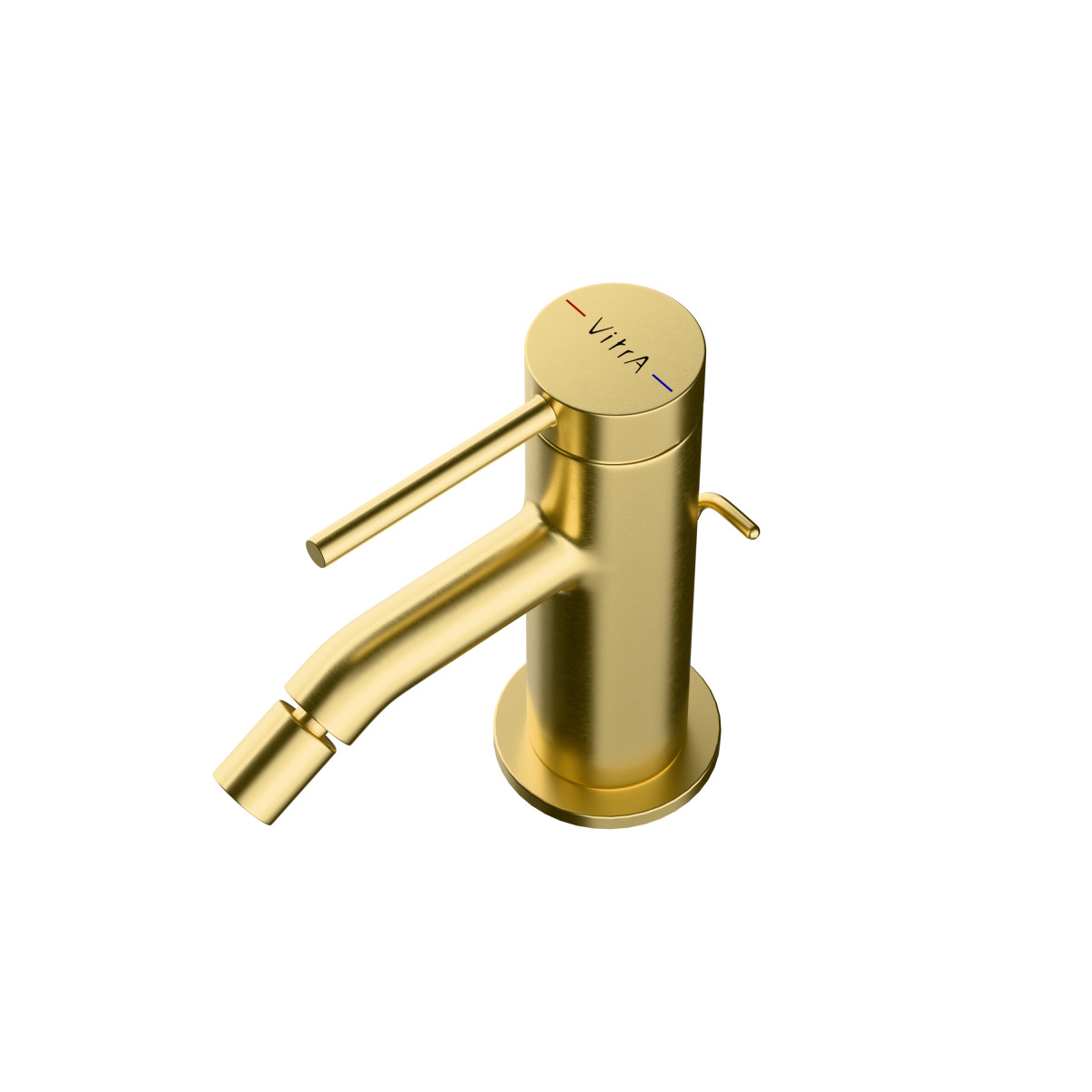 Смеситель для биде VitrA Minimax Round A4353625EXP однорычажный брашированное золото латунь