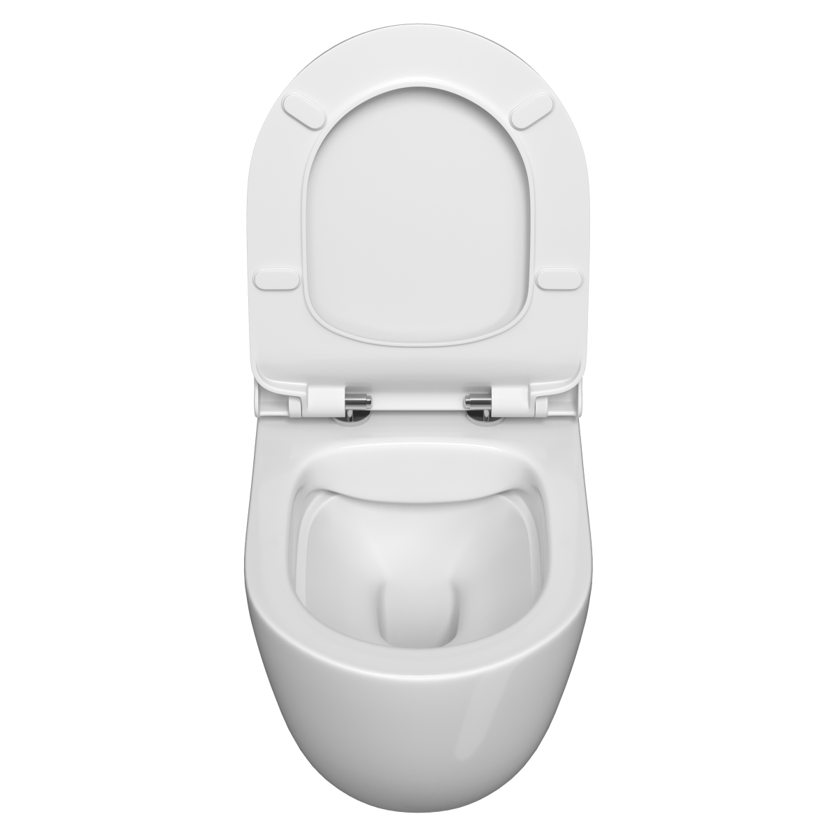 Подвесной унитаз VitrA Mia Round (Мия Раунд) 7510B003-0075 безободковый SmoothFlush (Смусфлаш) белый санитарный фарфор антибактериальное покрытие Hygiene (Хайджн)