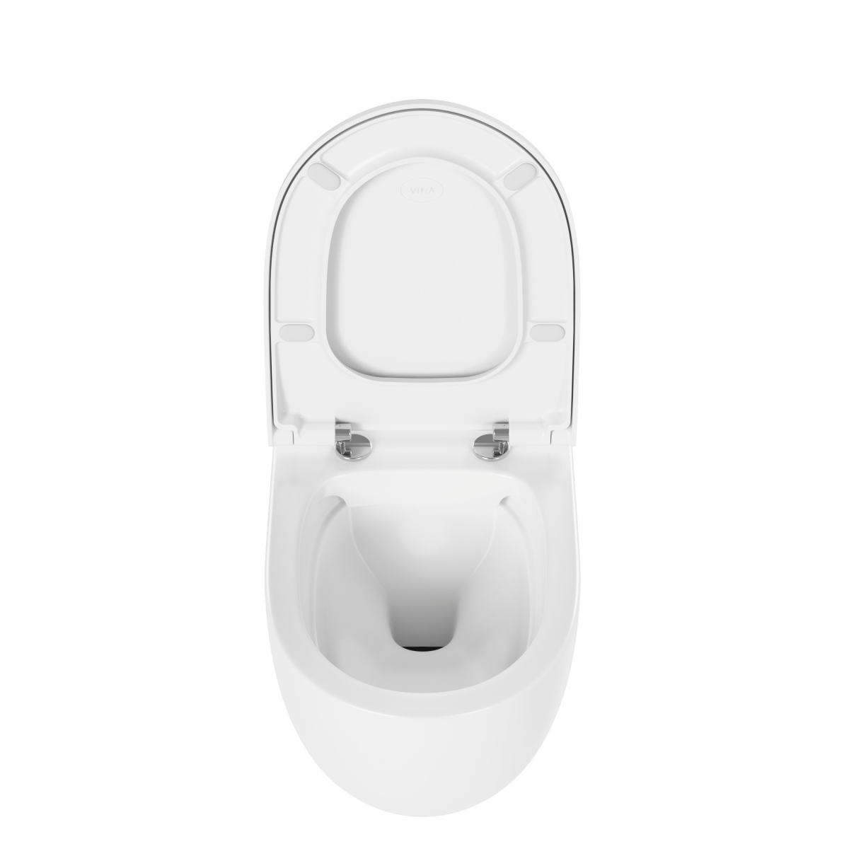 Инсталляция с унитазом VitrA S40 9860B003-7200, комплект 4 в 1, с сиденьем микролифт, безободковый цвет клавиши глянцевый хром