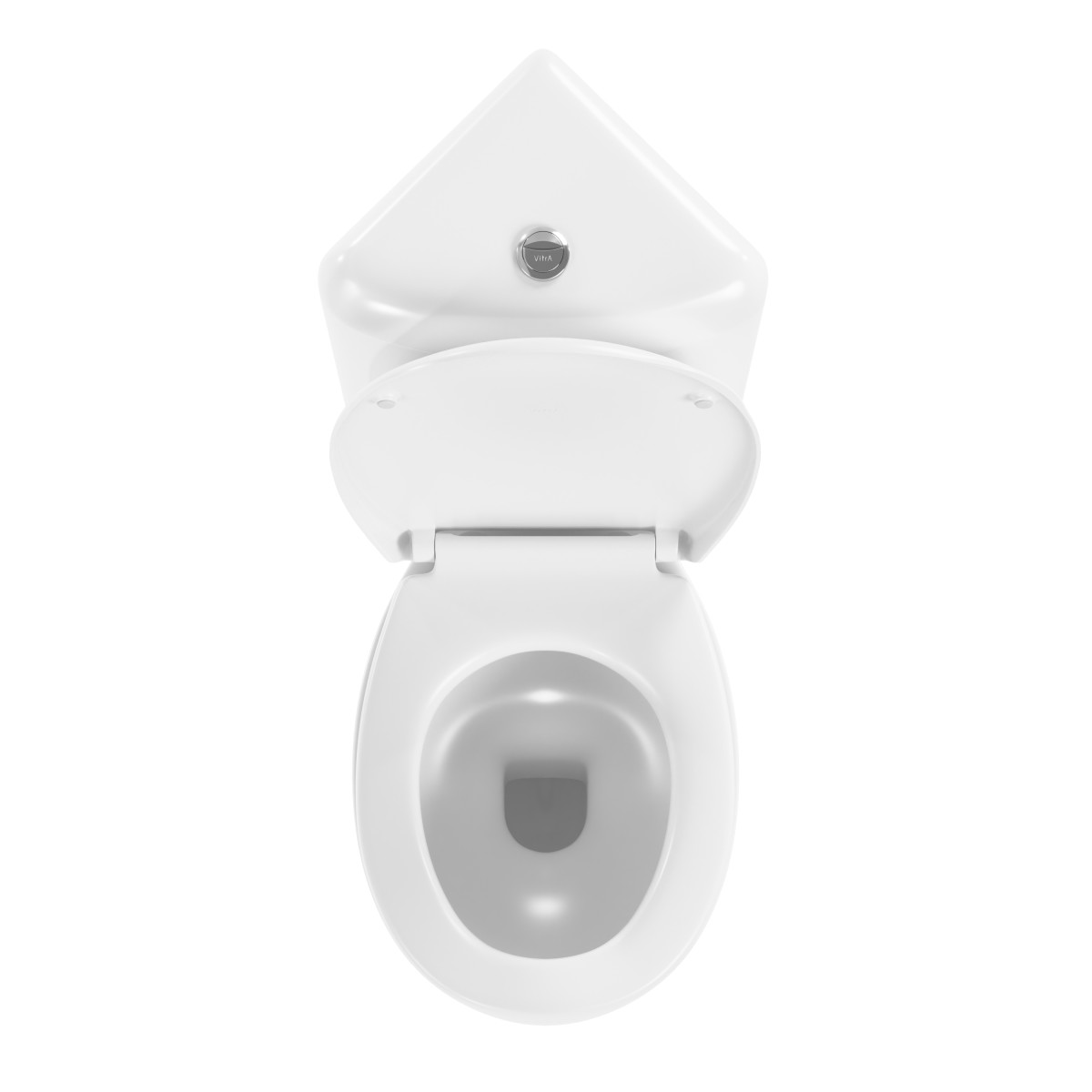 Унитаз-компакт напольный VitrA Arkitekt 9754B003-7200 угловой с сиденьем без микролифта белый санитарный фарфор