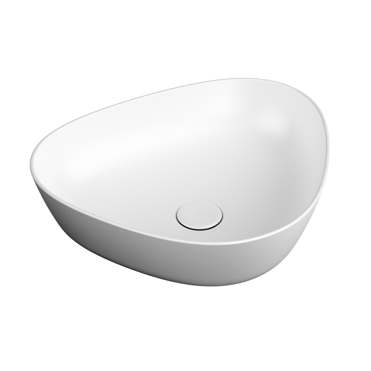 Раковина чаша VitrA Plural 7812B401-0016 47 x 40 см накладная матовая белая антибактериальное покрытие Hygiene + Clean