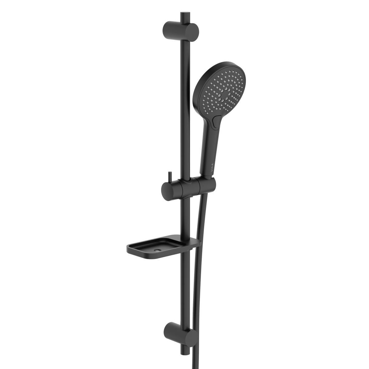 Душевая стойка VitrA Bliss (Блисс) A4574336EXP, с ручным душем, без смесителя, с мыльницей, матовая черная