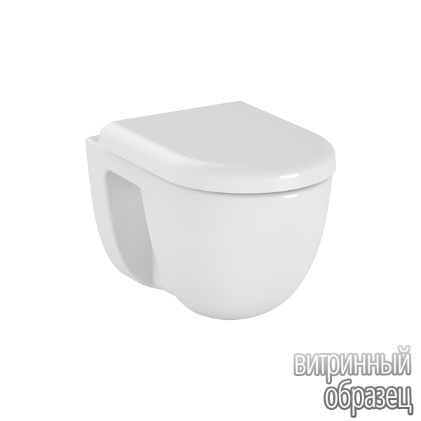 Унитаз подвесной безободковый VitrA S40, SmoothFlush, санитарный фарфор, цвет белый