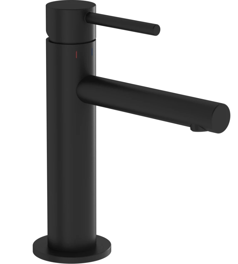 Смеситель для раковины VitrA Origin A4255636WTC однорычажный матовый черный латунь