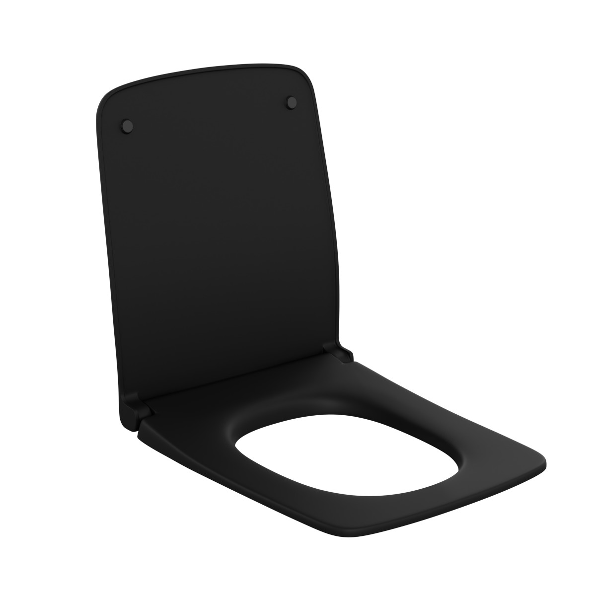 Сиденье для унитаза VitrA Metropole 122-483-009 квадратное матовое черное дюропласт с микролифтом