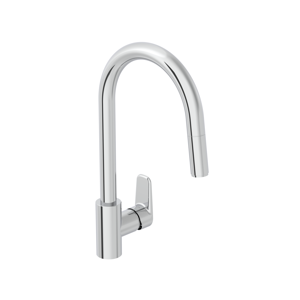 Смеситель для кухни VitrA Flow Soft A43445EXP с поворотным изливом однорычажный хром латунь