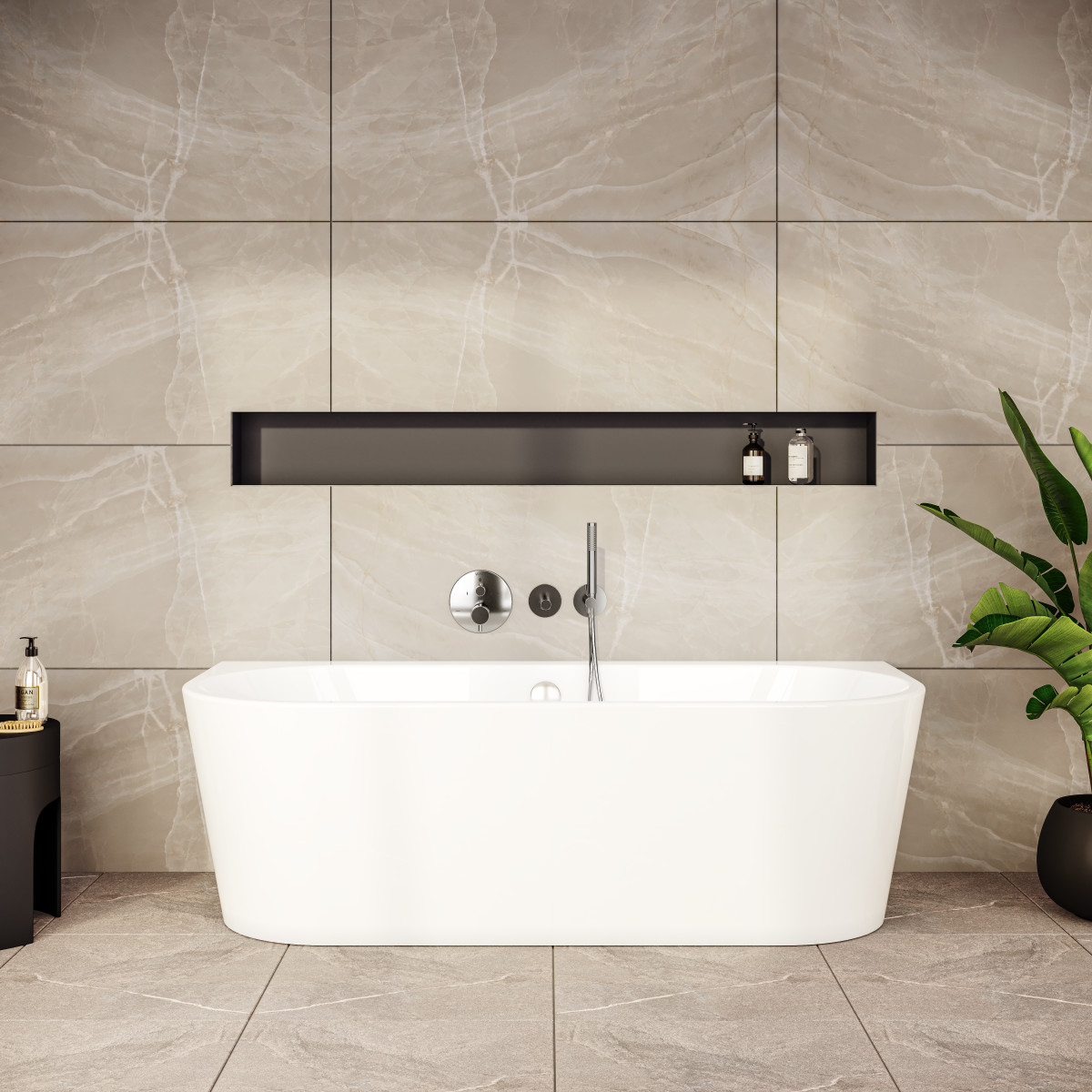 Ванна VitrA Geo 65420006000 180 x 80,5 см отдельностоящая акриловая прямоугольная белая