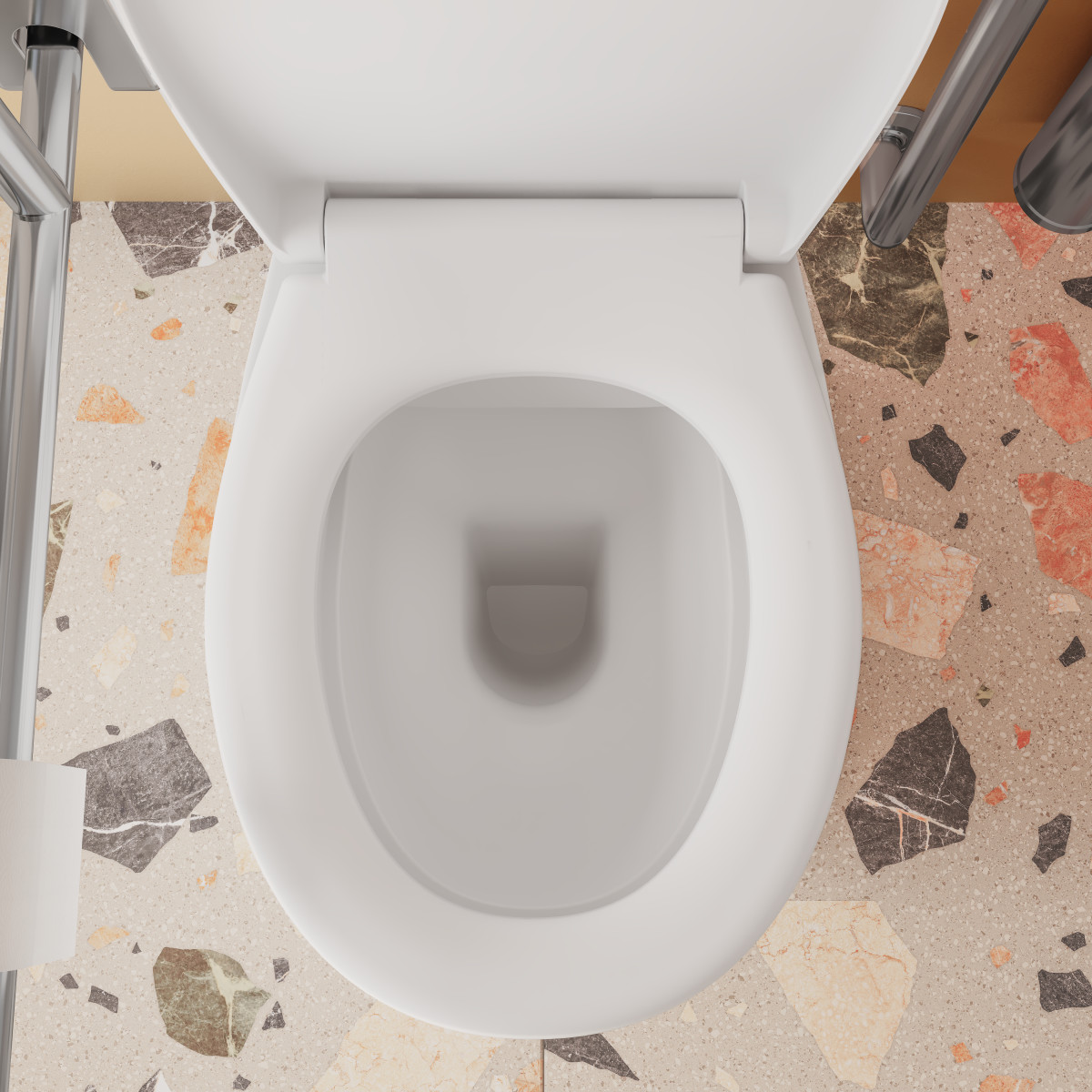 Унитаз-компакт напольный VitrA S10 9864B003-7201 с сиденьем без микролифта белый санитарный фарфор антибактериальное покрытие Hygiene