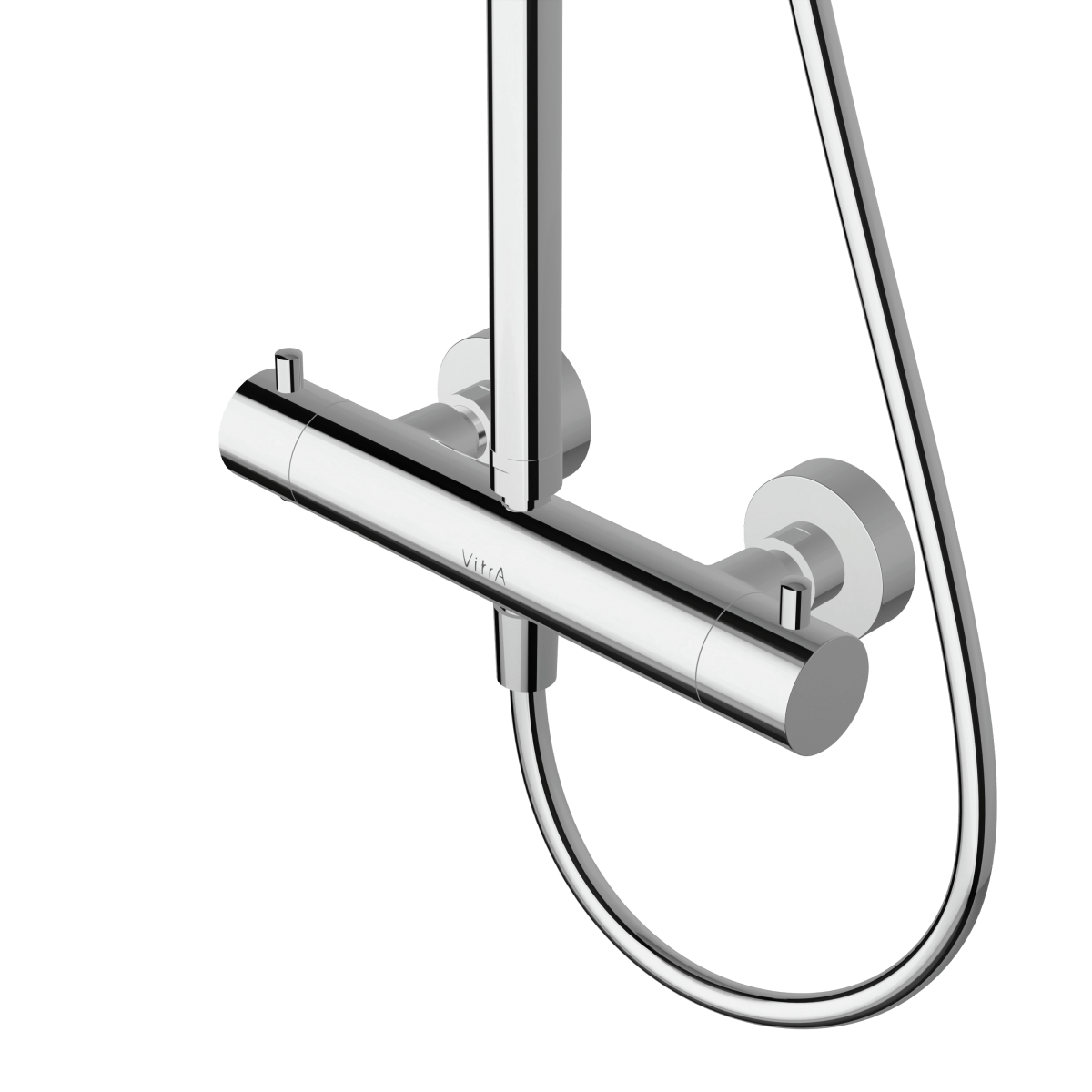 Душевая система VitrA Aquaheat (Аквахит) A47205EXP, с термостатическим смесителем и ручным душем, хром, латунь