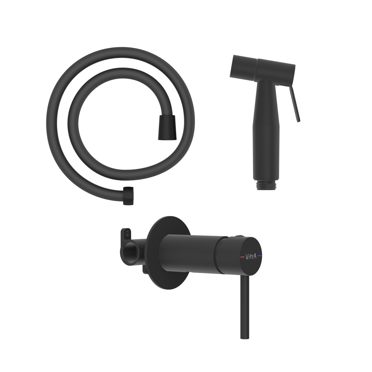 Гигенический душ VitrA A4375136EXP матовый черный латунь