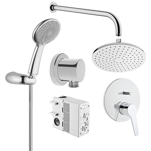 Набор встроенной душевой системы Solid S на 2 направления