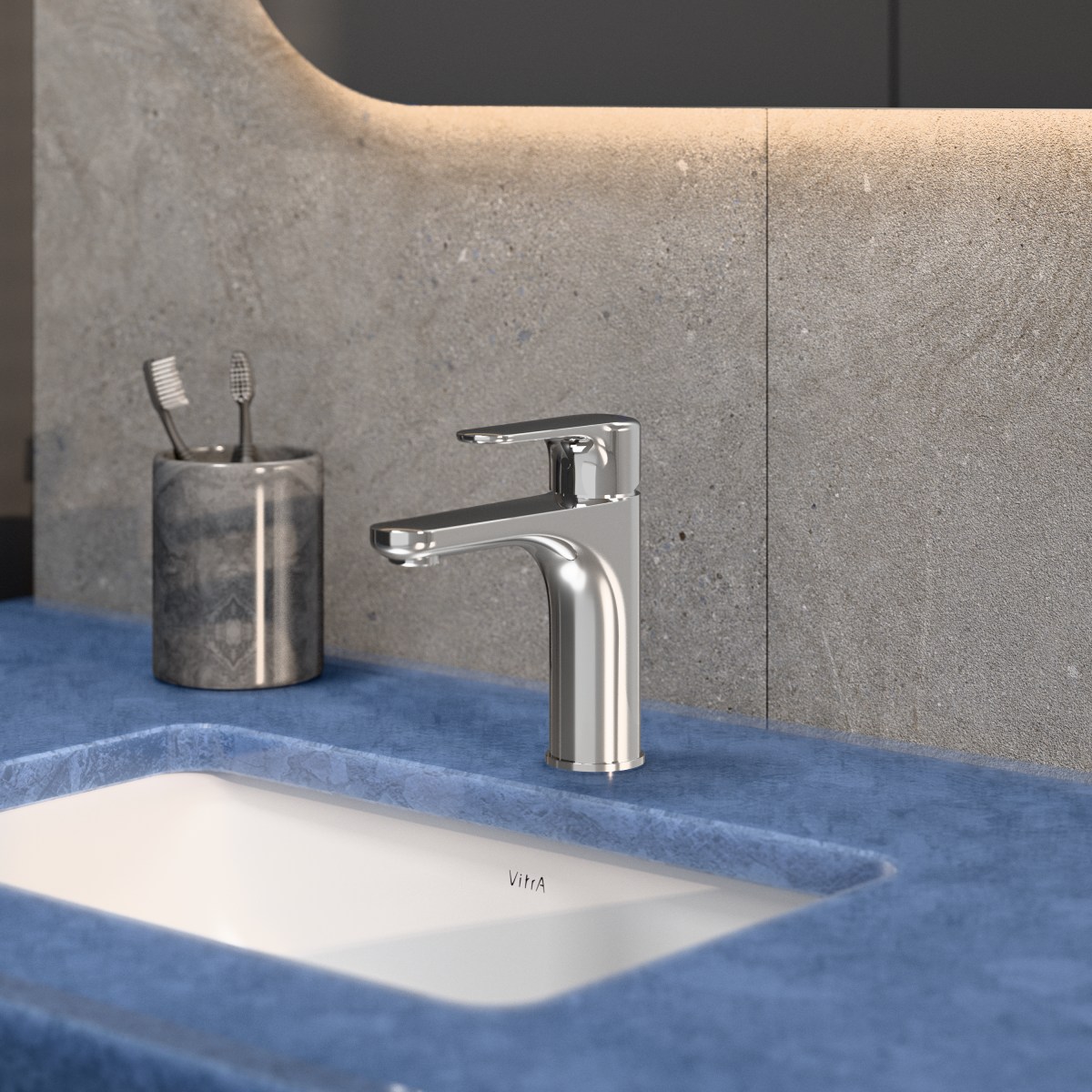Смеситель для раковины VitrA Root Round (Рут Раунд) A42706EXP однорычажный хром латунь