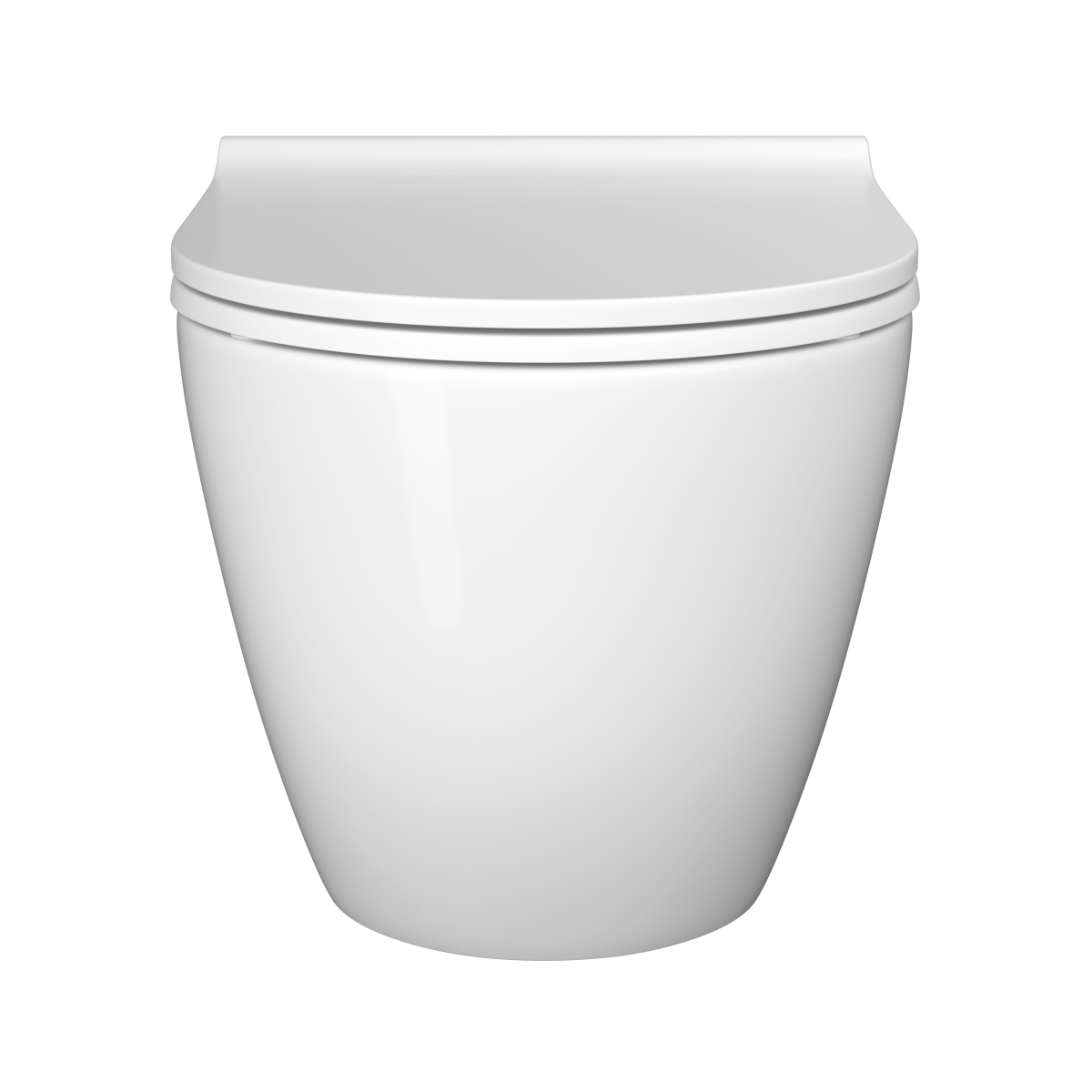 Подвесной унитаз VitrA Mia Round (Мия Раунд) 7510B003-0075 безободковый SmoothFlush (Смусфлаш) белый санитарный фарфор антибактериальное покрытие Hygiene (Хайджн)