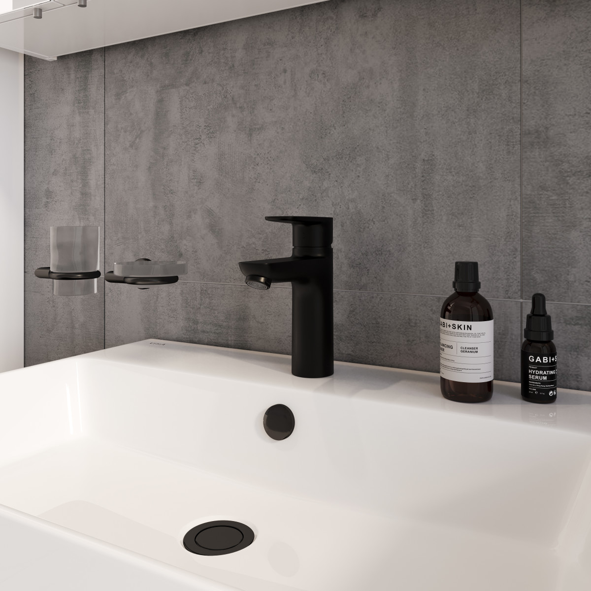 Смеситель для раковины VitrA Flow Soft (Флоу Софт) A4300936EXP однорычажный матовый черный латунь