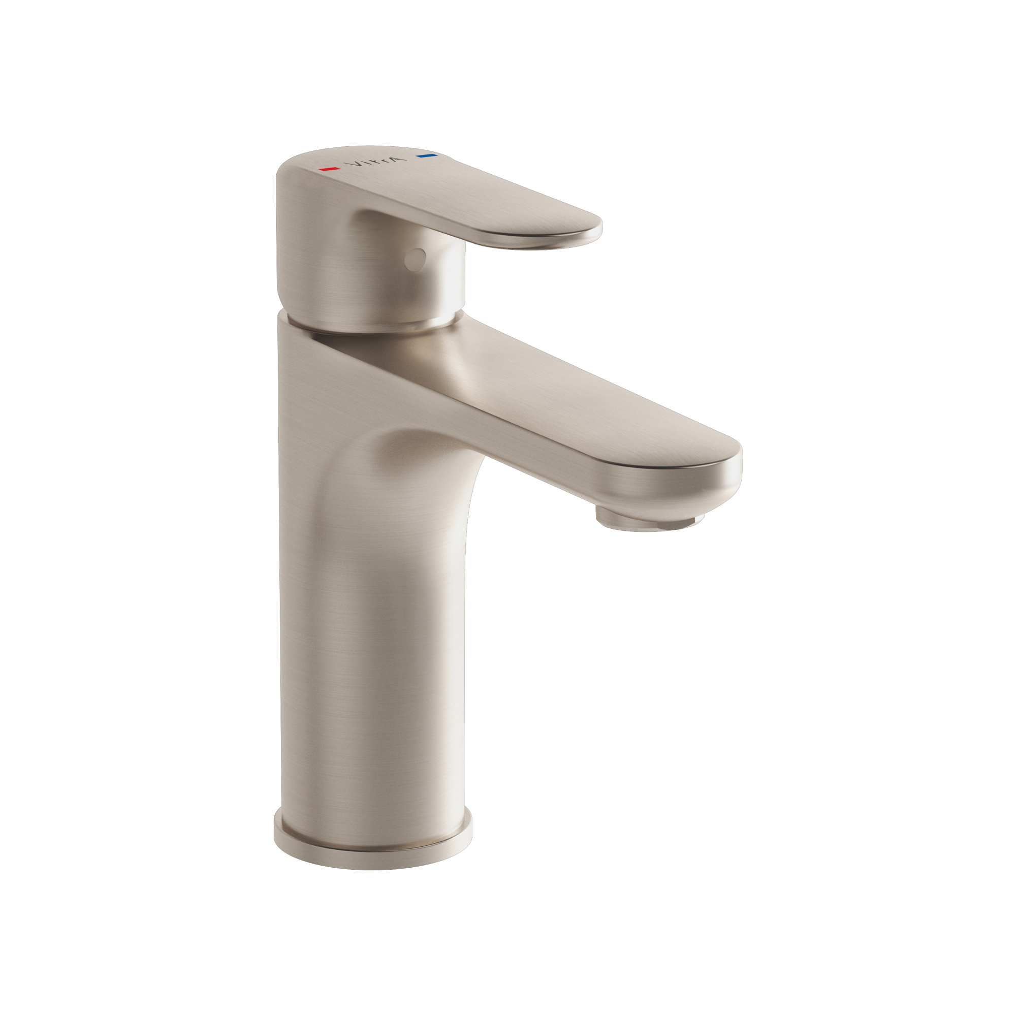 Смеситель для раковины VitrA Root Round A4270634EXP однорычажный брашированный никель латунь