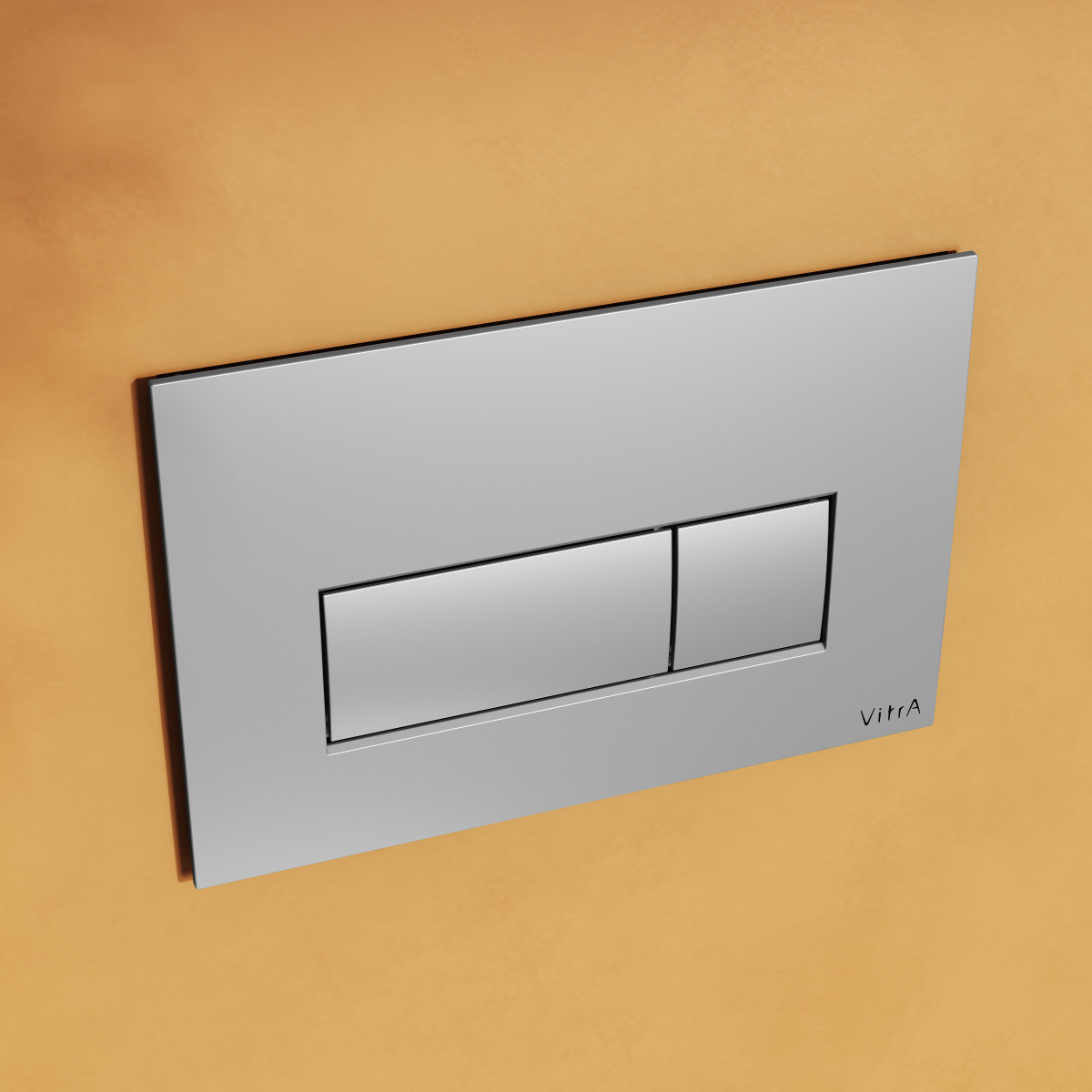 Кнопка смыва для инсталляции VitrA Root Square 740-2380 глянцевая хром двойный смыв