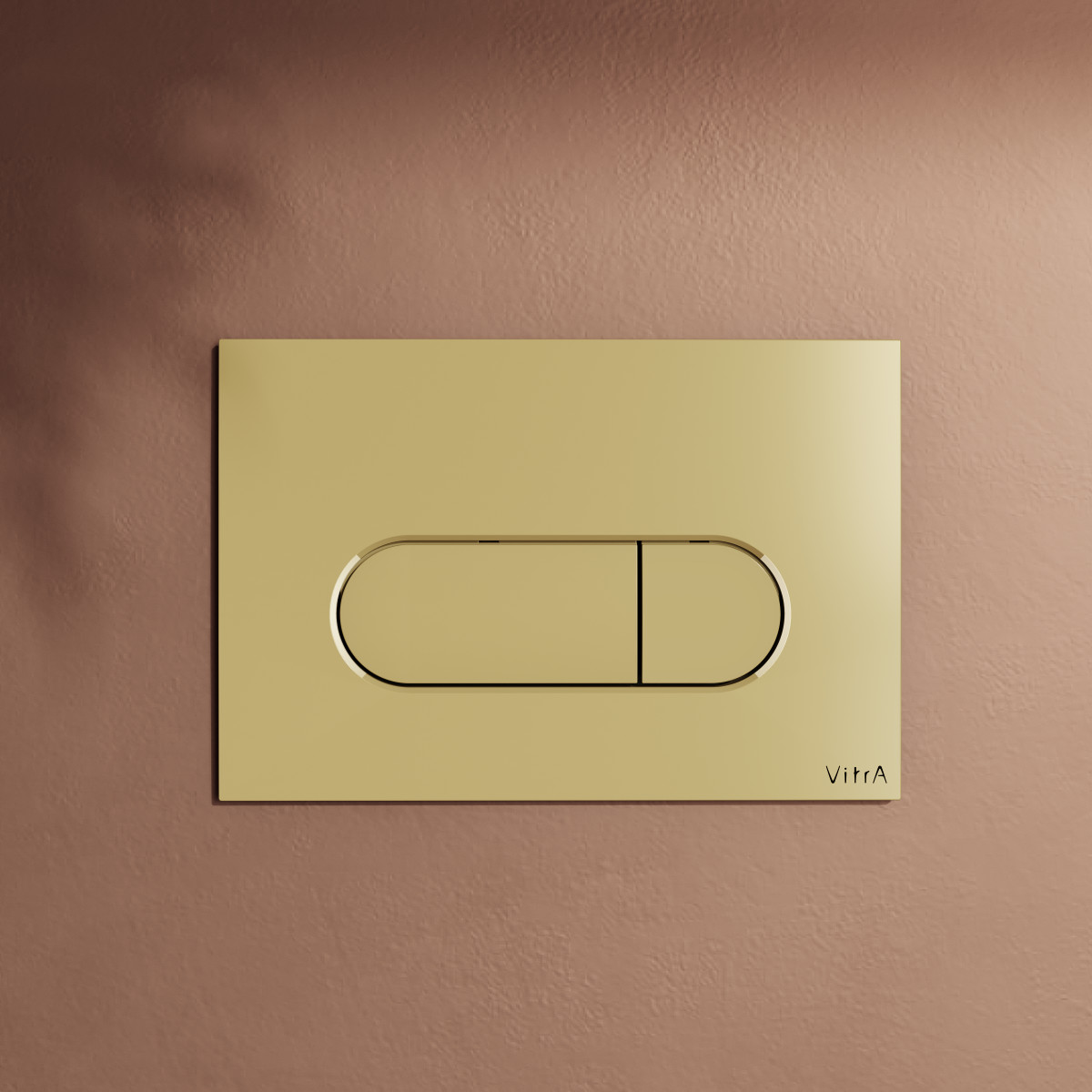 Кнопка смыва для инсталляции VitrA Root Round 740-2224 глянцевое золото двойный смыв