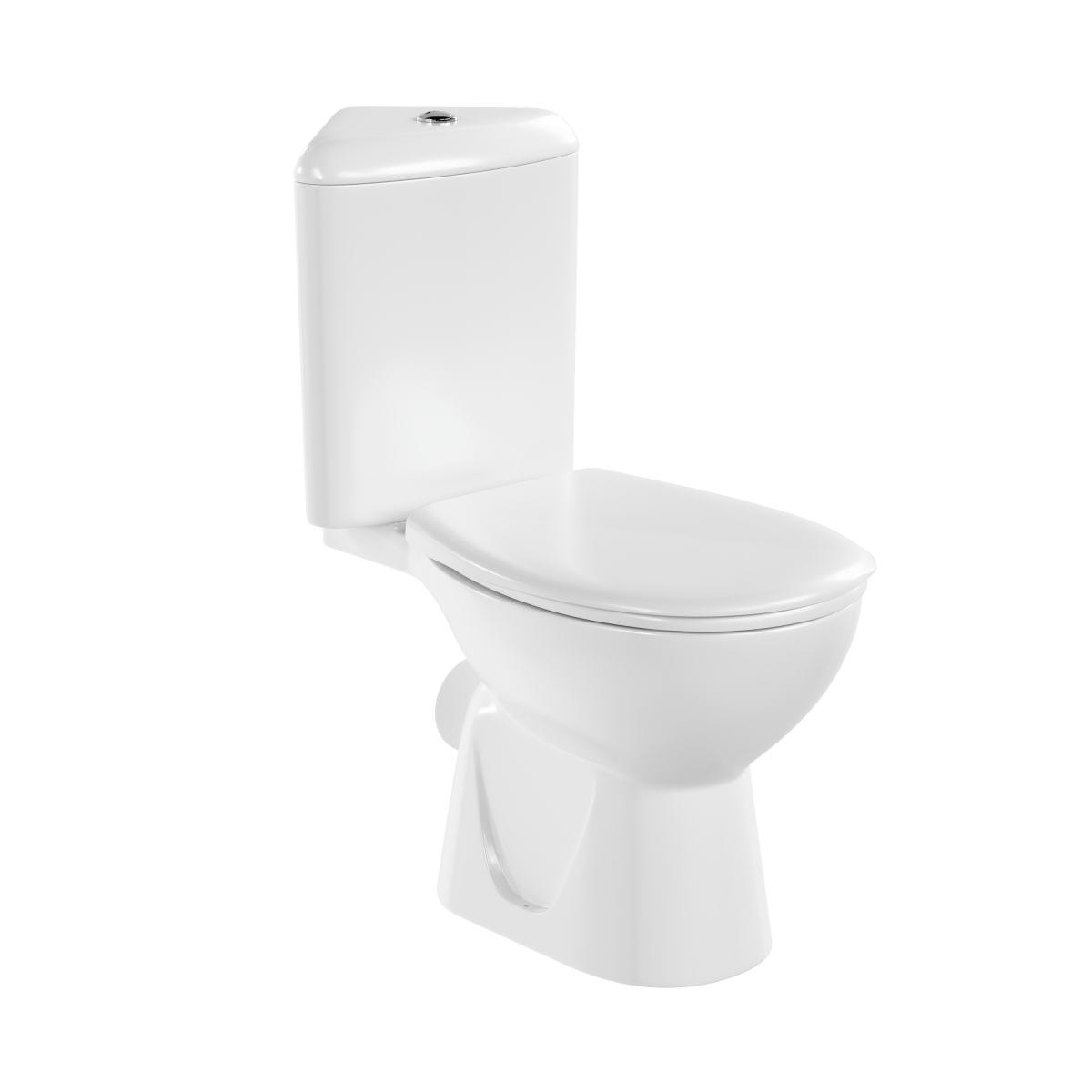 Унитаз-компакт напольный VitrA Arkitekt 9754B003-7200 угловой с сиденьем без микролифта белый санитарный фарфор