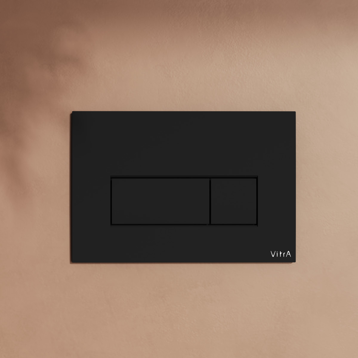 Кнопка смыва для инсталляции VitrA Root Square 740-2311 матовая черная двойный смыв