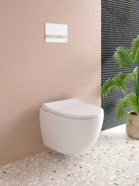 Комплект инсталляция с унитазом Vitra Raum с кнопкой 9830B003-7208