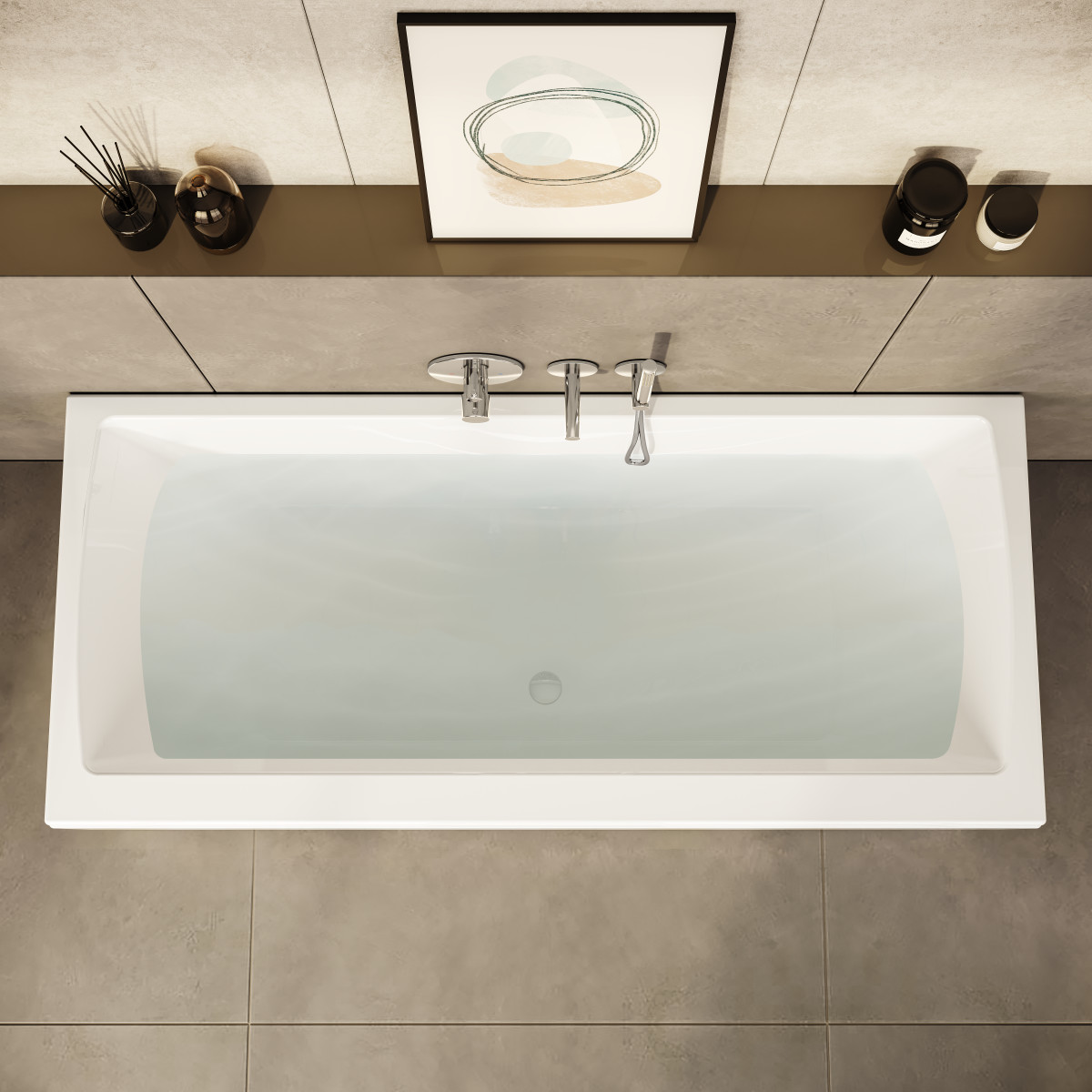 Ванна VitrA Neon (Неон) 52540001000 180 x 80 см акриловая прямоугольная белая