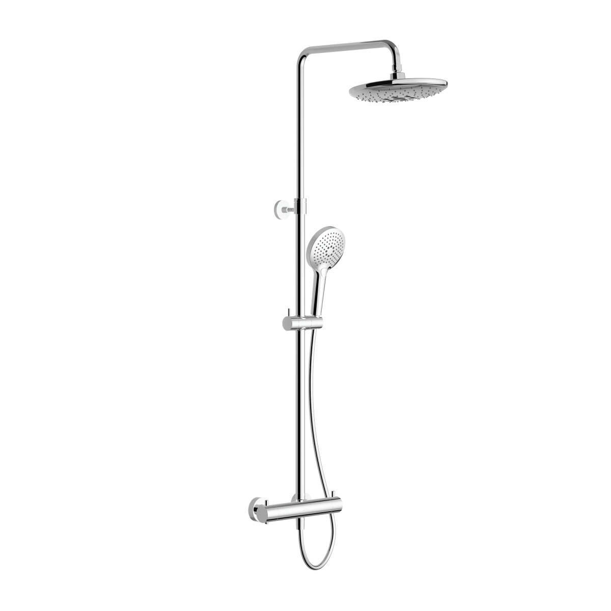 Душевая система VitrA Aquaheat (Аквахит) A47205EXP, с термостатическим смесителем и ручным душем, хром, латунь