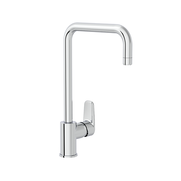 Смеситель для кухни VitrA Flow Soft A43426EXP с поворотным изливом однорычажный хром латунь