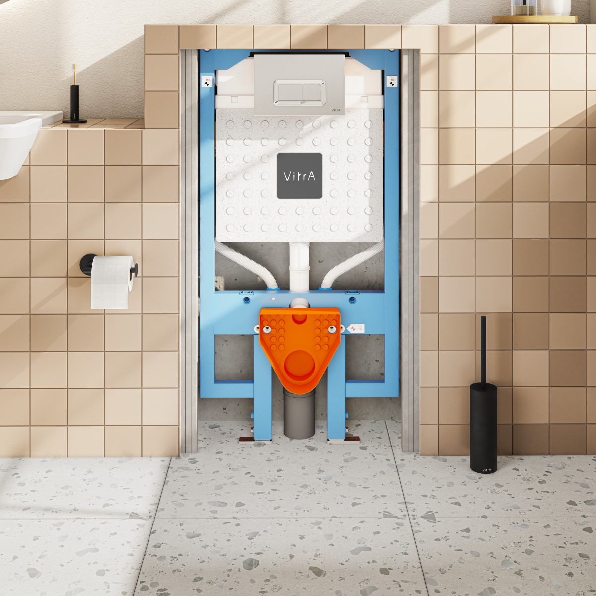 Инсталляция для подвесного унитаза VitrA V8 768-5800-01 без кнопки смыва