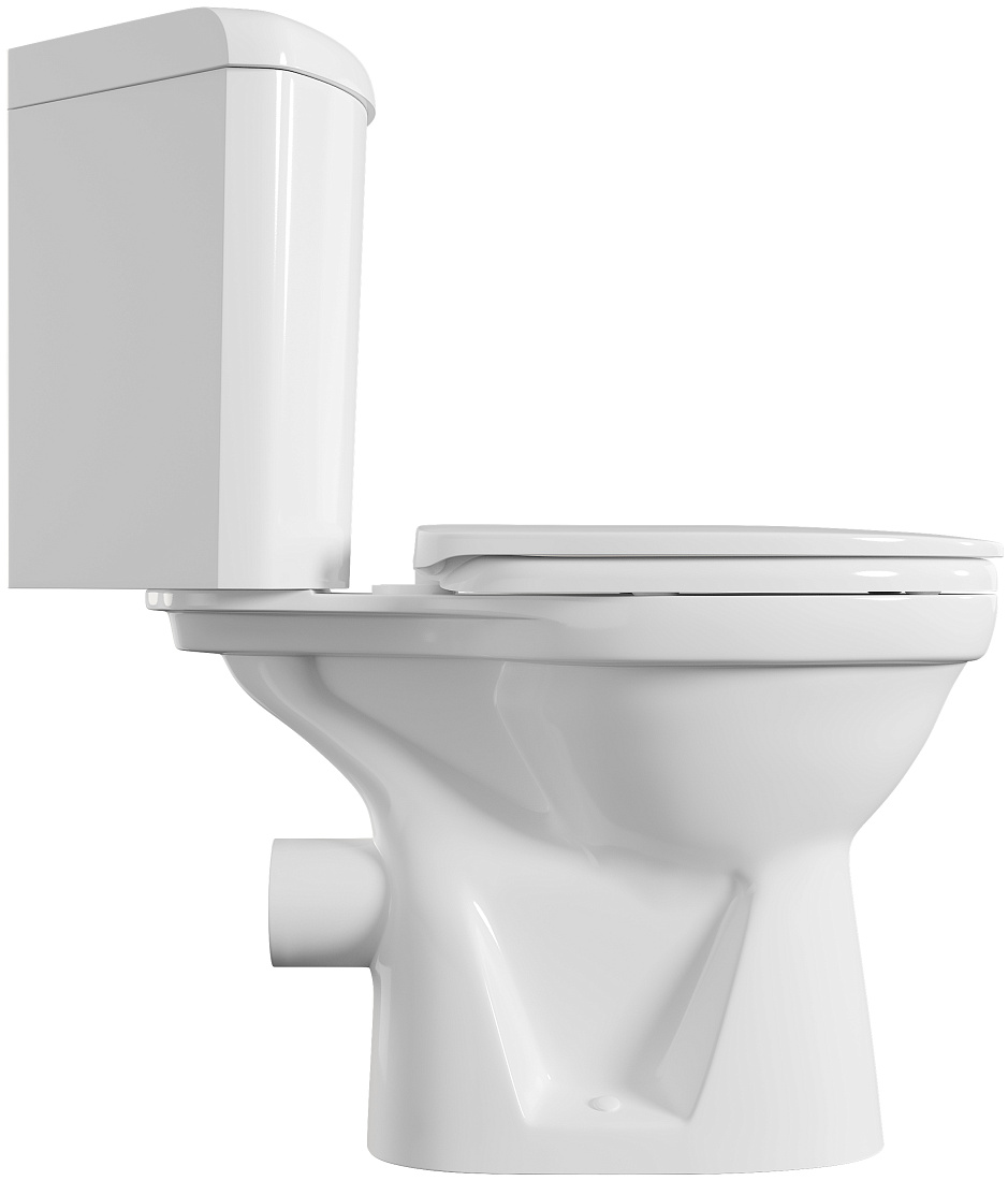 Угловой унитаз Norm Wenkel, крышка термопласт с микролифтом