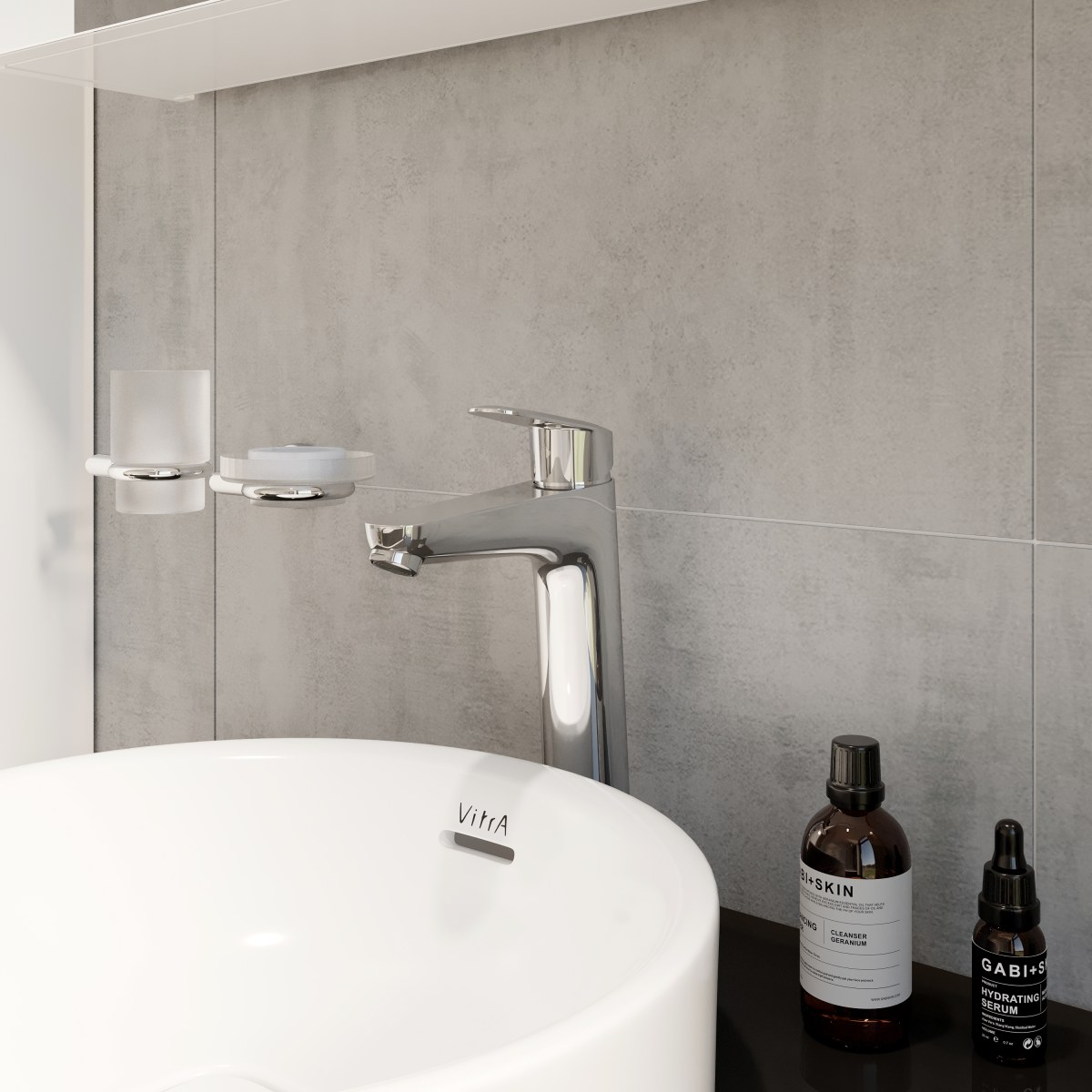 Смеситель для раковины VitrA Flow Round (Флоу Раунд) A42927EXP, однорычажный, хром, латунь
