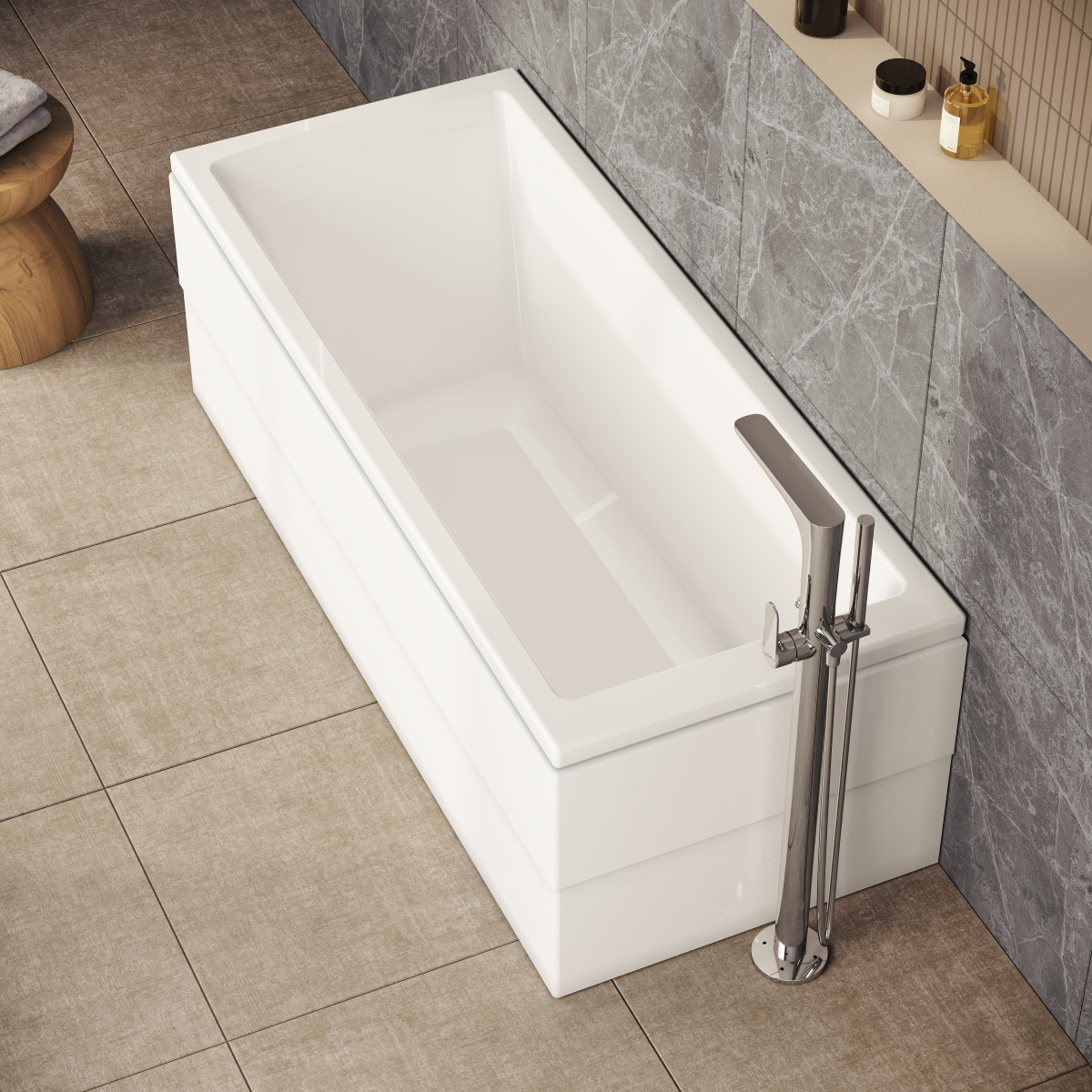 Ванна VitrA Neon 52530001000 170 x 70 см акриловая прямоугольная белая