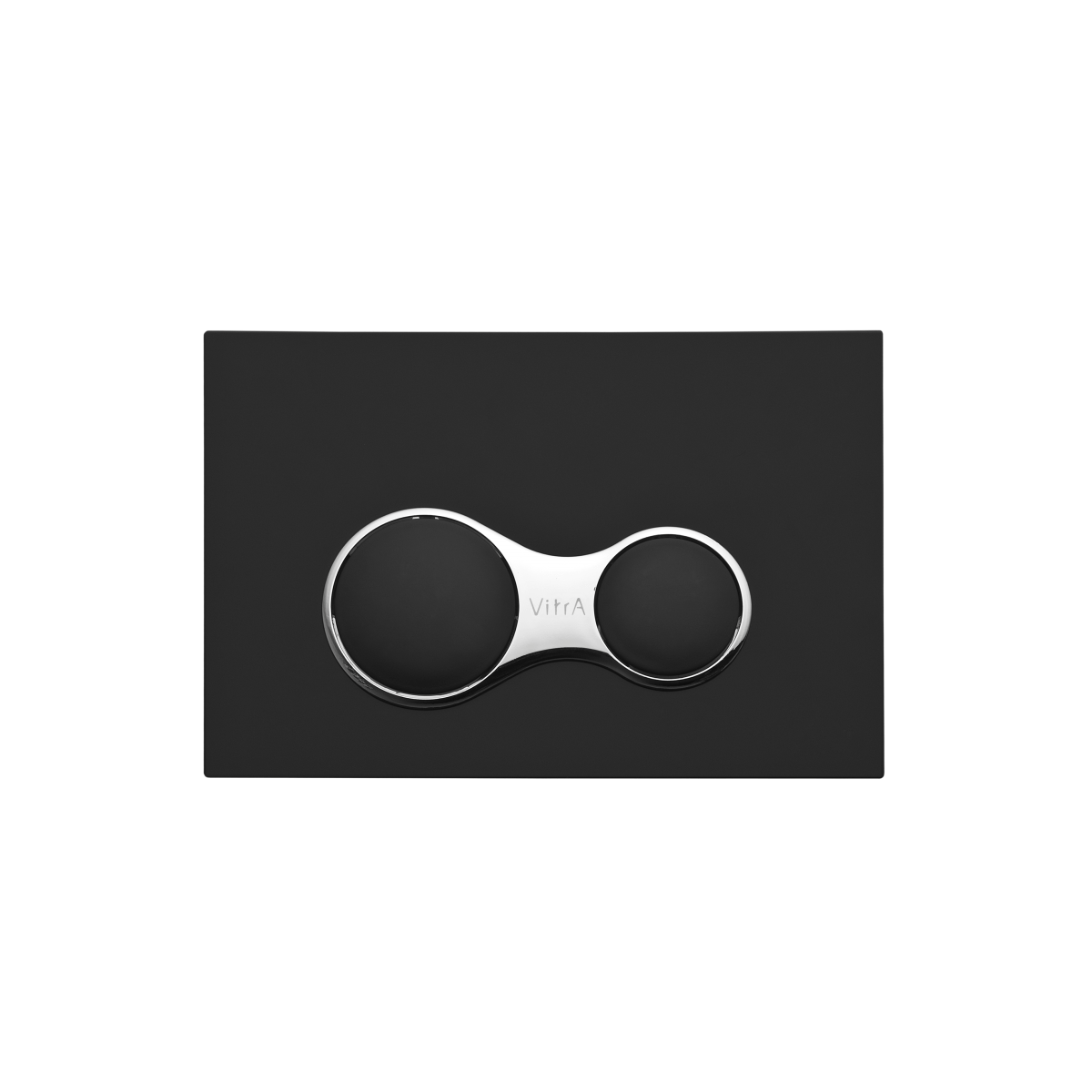 Кнопка смыва для инсталляции VitrA Sirius 740-0411 матовая черная двойный смыв