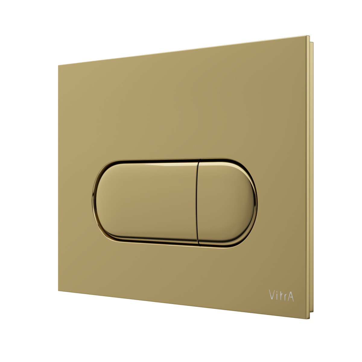 Кнопка смыва для инсталляции VitrA Root Round 740-2224 глянцевое золото двойный смыв