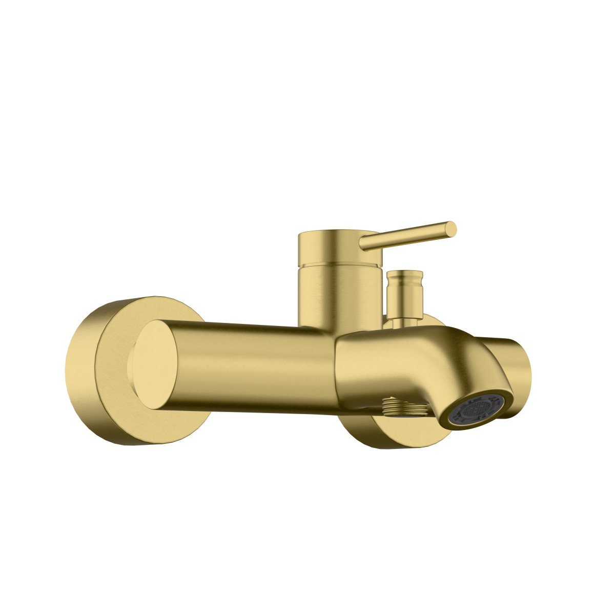 Настенный смеситель для ванны VitrA Minimax Round A4354825EXP однорычажный брашированное золото латунь