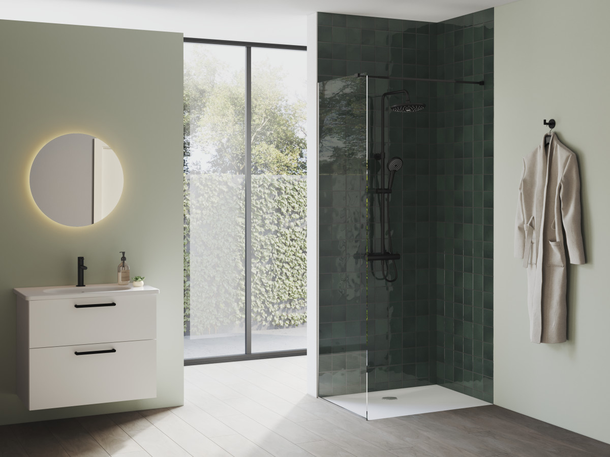 Тумба с раковиной для ванной VitrA Root Flat 66306 80 см глянцевая белая МДФ