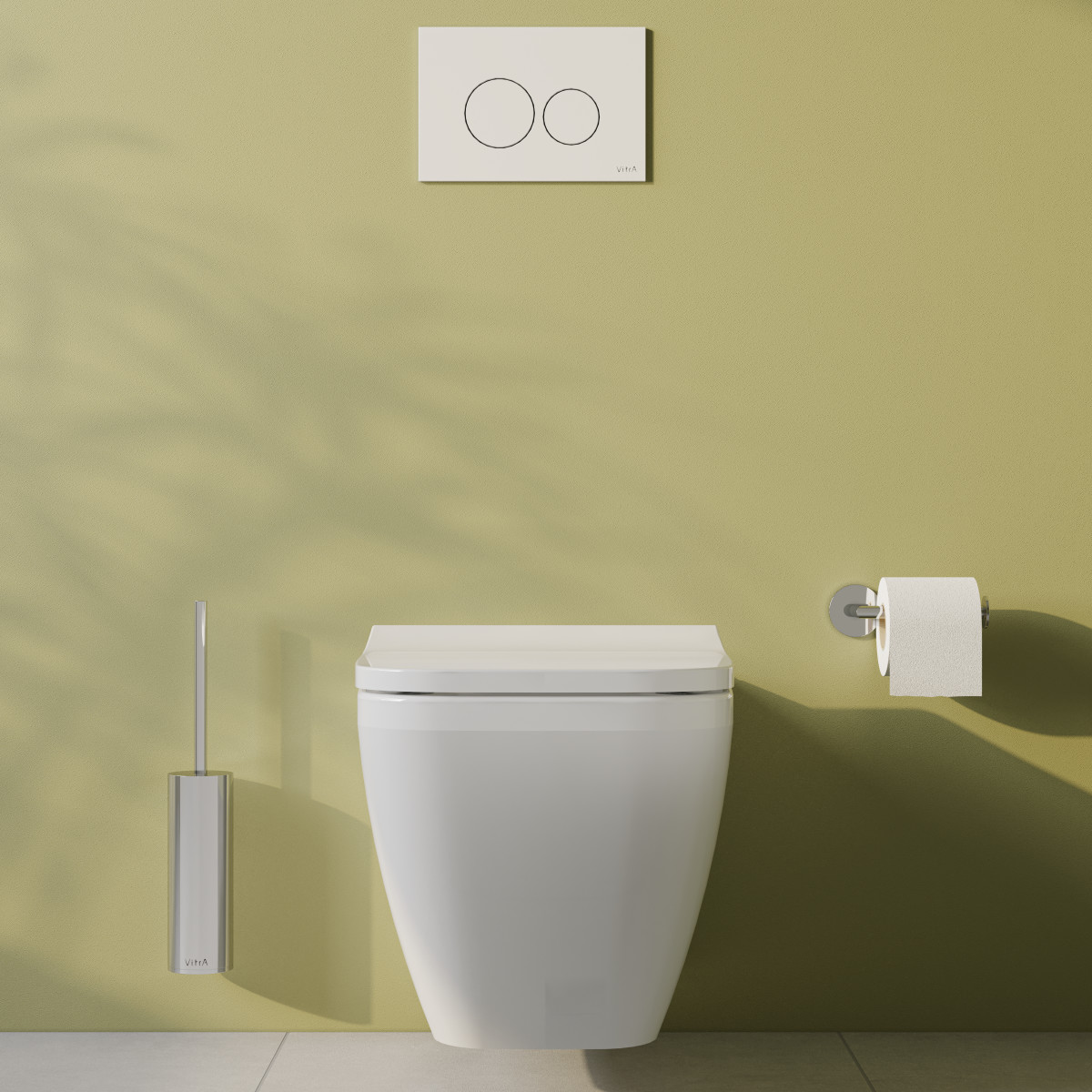 Кнопка смыва для инсталляции VitrA Origin (Ориджин) 740-1600 белая двойной смыв