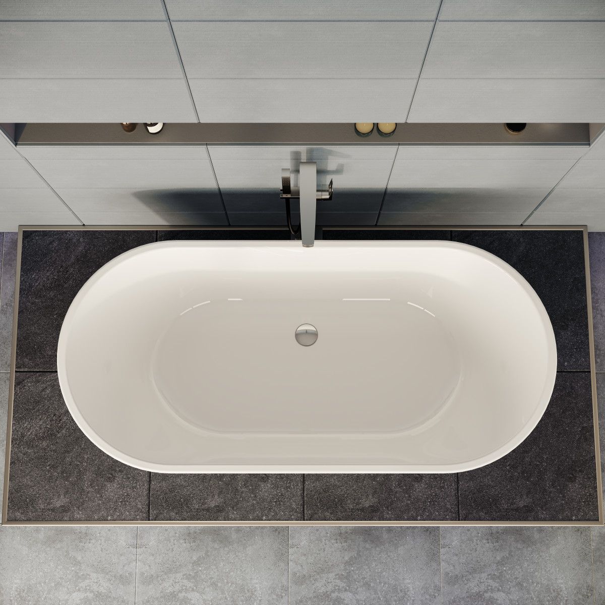 Ванна VitrA Geo (Гео) 65370006000 170 x 80,5 см отдельностоящая акриловая прямоугольная белая