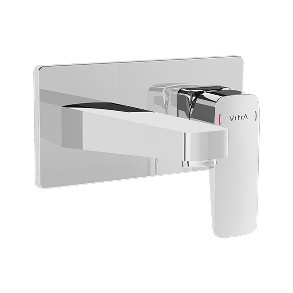 Встраиваемый смеситель для раковины VitrA Root Square A42738EXP хром латунь