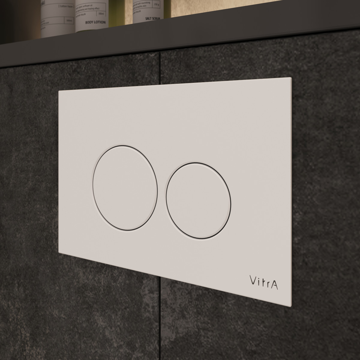 Кнопка смыва для инсталляции VitrA Origin 740-2400 глянцевая белая двойный смыв