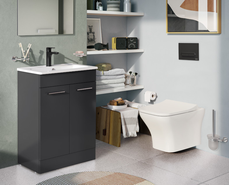 Комплект Vitra Zentrum Square Инсталяция VitrA V12 для подвесного унитаза  Zentrum Square и клавиша смыва