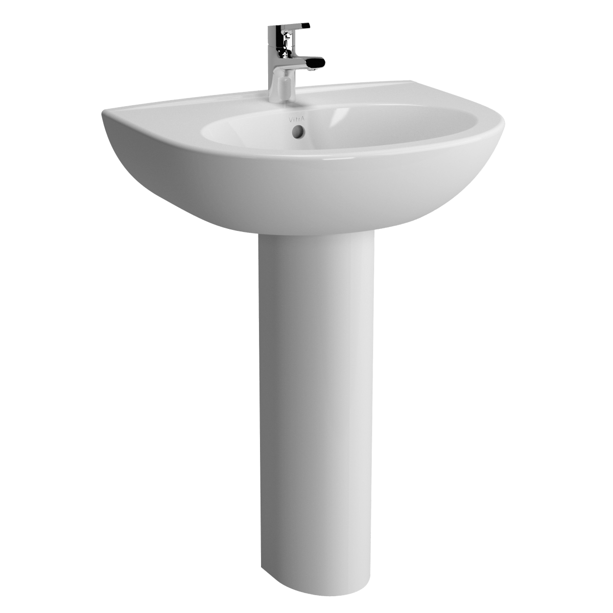 Раковина накладная VitrA Zentrum 5786B003-0001 60 x 47 белая антибактериальное покрытие Hygiene