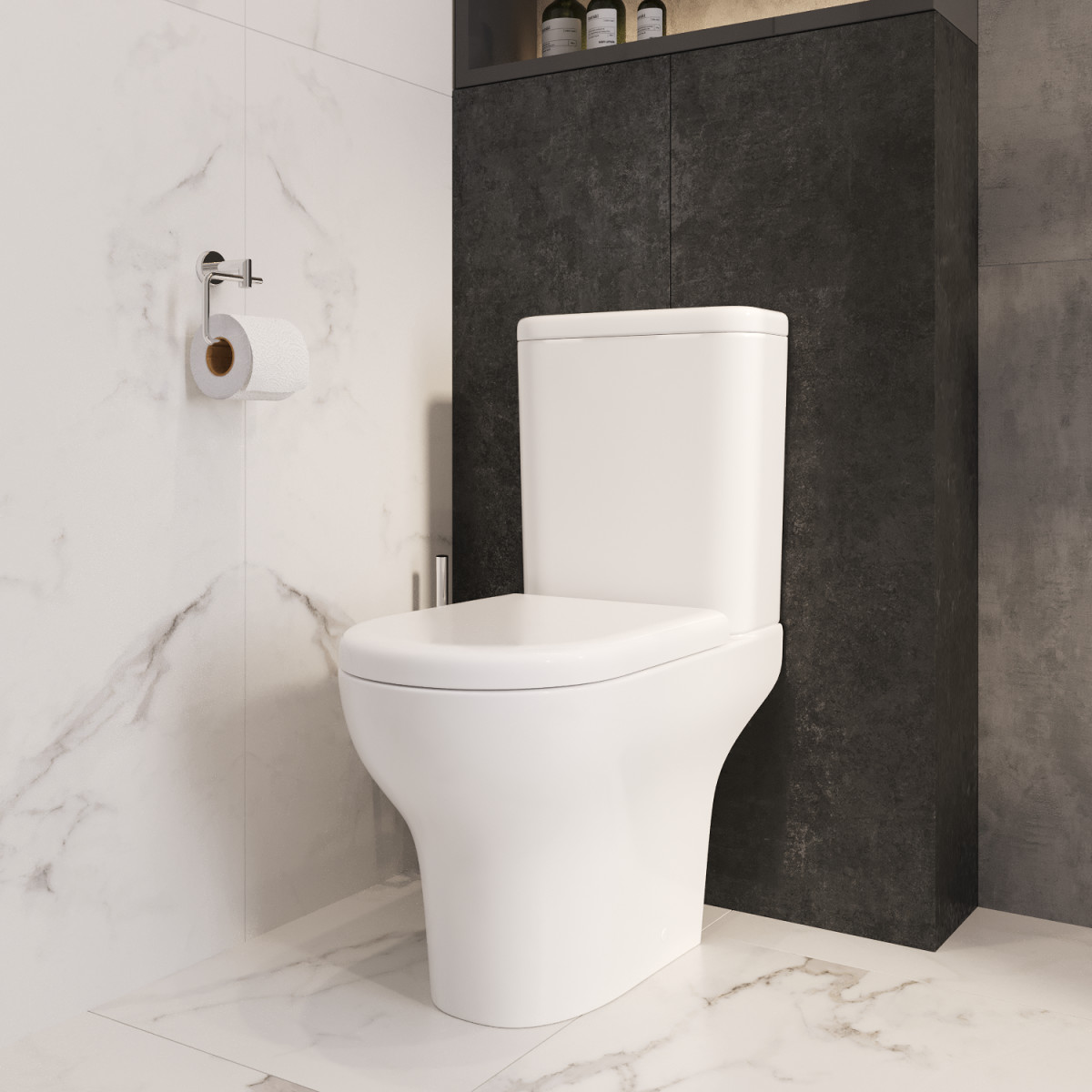 Унитаз-компакт напольный VitrA Zentrum 9824B003-7219 с сиденьем микролифт белый санитарный фарфор антибактериальное покрытие Hygiene