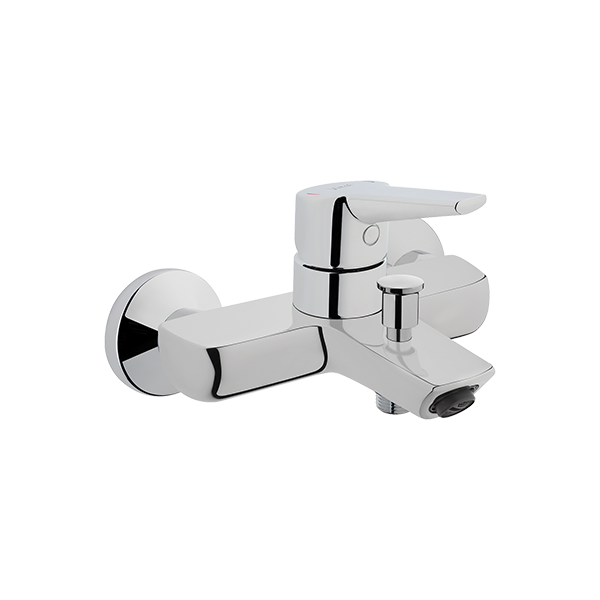 Смеситель настенный VitrA Solid S A42444EXP для ванны однорычажный хром латунь